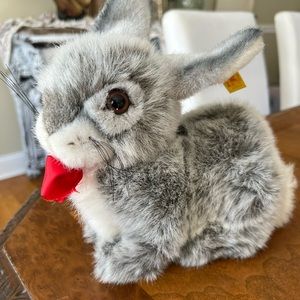 STEIFF bunny. Light grey. Mohair. Made in Germany.